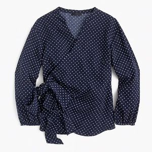 J.crew retail silky wrap top